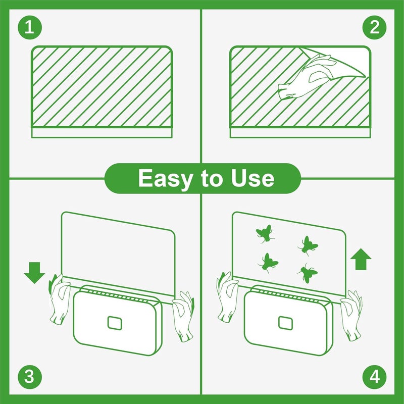 LFSYS 40 Packs Refill Card(Refills Only) for Plug in UV Light Fly Trap, Sticky Board Refills for Plug-in Fly Trap - Image 3